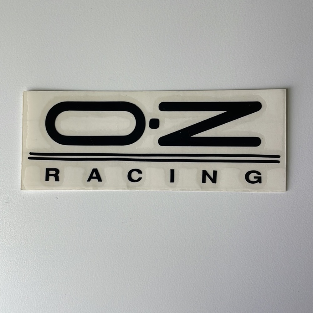 OZ RACING WHEELS Subaru Mazda Nissan Mitsubishi car decal - black